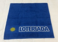 Ręcznik reklamowy z bordiurą żakardową 75cm/150cm gr.500g/m2